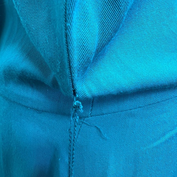RABBIT RABBIT RABBIT Vintage 1980’s Belted Dress Teal - Picture 16 of 16